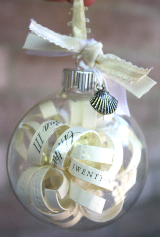 Glass Bauble 4 Pack 6cm Clear Fillable Silver Cap Christmas Tree Craft Gift