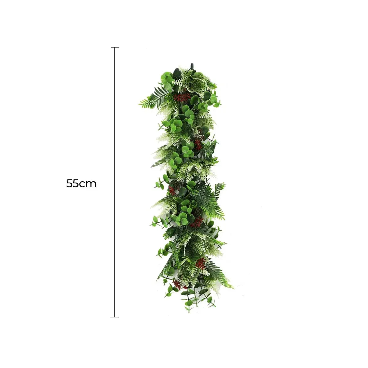 Christmas Garland Artificial Hanging Extendable UV Resistant 55cm