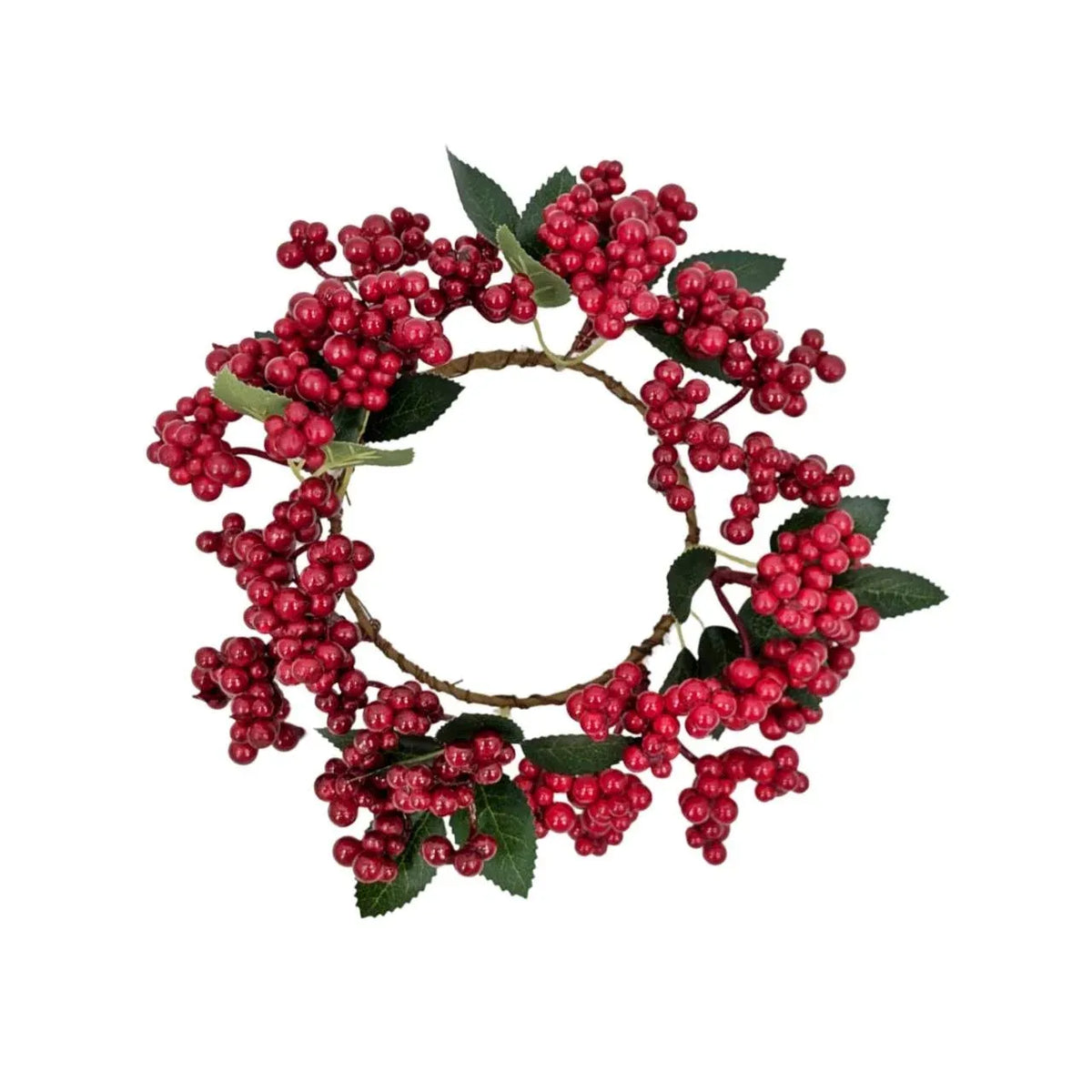 Christmas Wreath Red Hydrangea Berry Door Wall Decoration 55cm