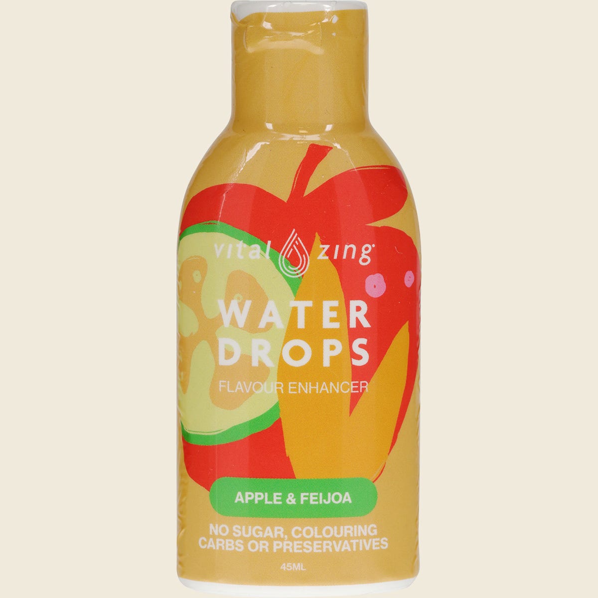 Vital Zing Water Drops Apple & Feijoa 45ml