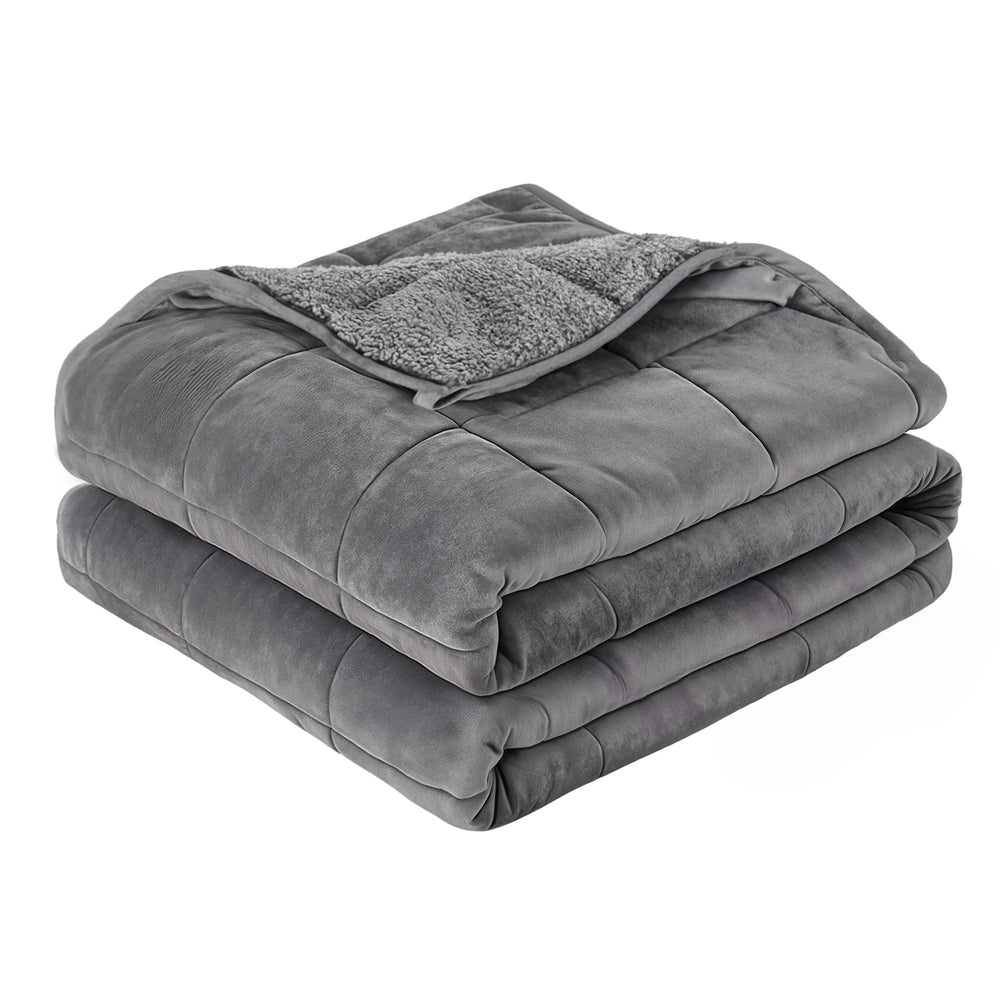 Giselle 6.8KG Weighted Blanket Adults Kid Anti Anxiety Gravity Blankets Sherpa Fleece