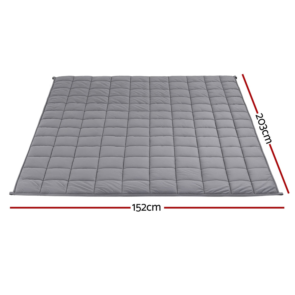 Giselle 9KG Weighted Blanket Adults Kid Anti Anxiety Gravity Blankets Sherpa Fleece