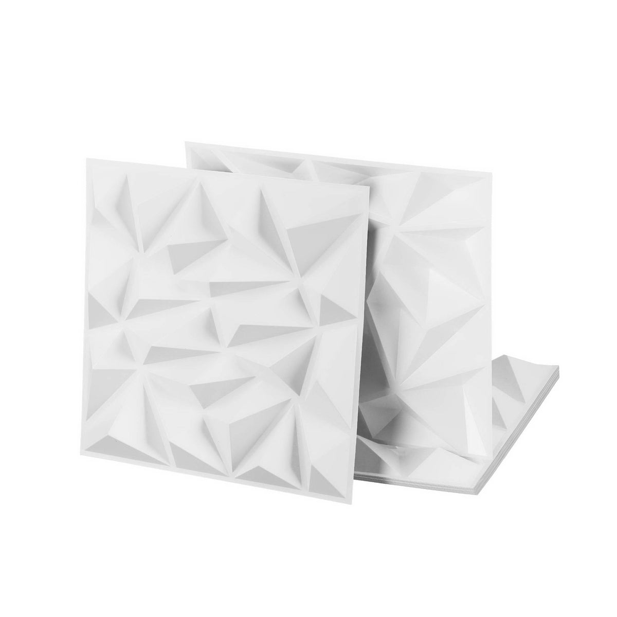 Artiss 3D Wall Panels Diamond PVC Decorative Panels 50x50cm Set of 15 Feature Wall