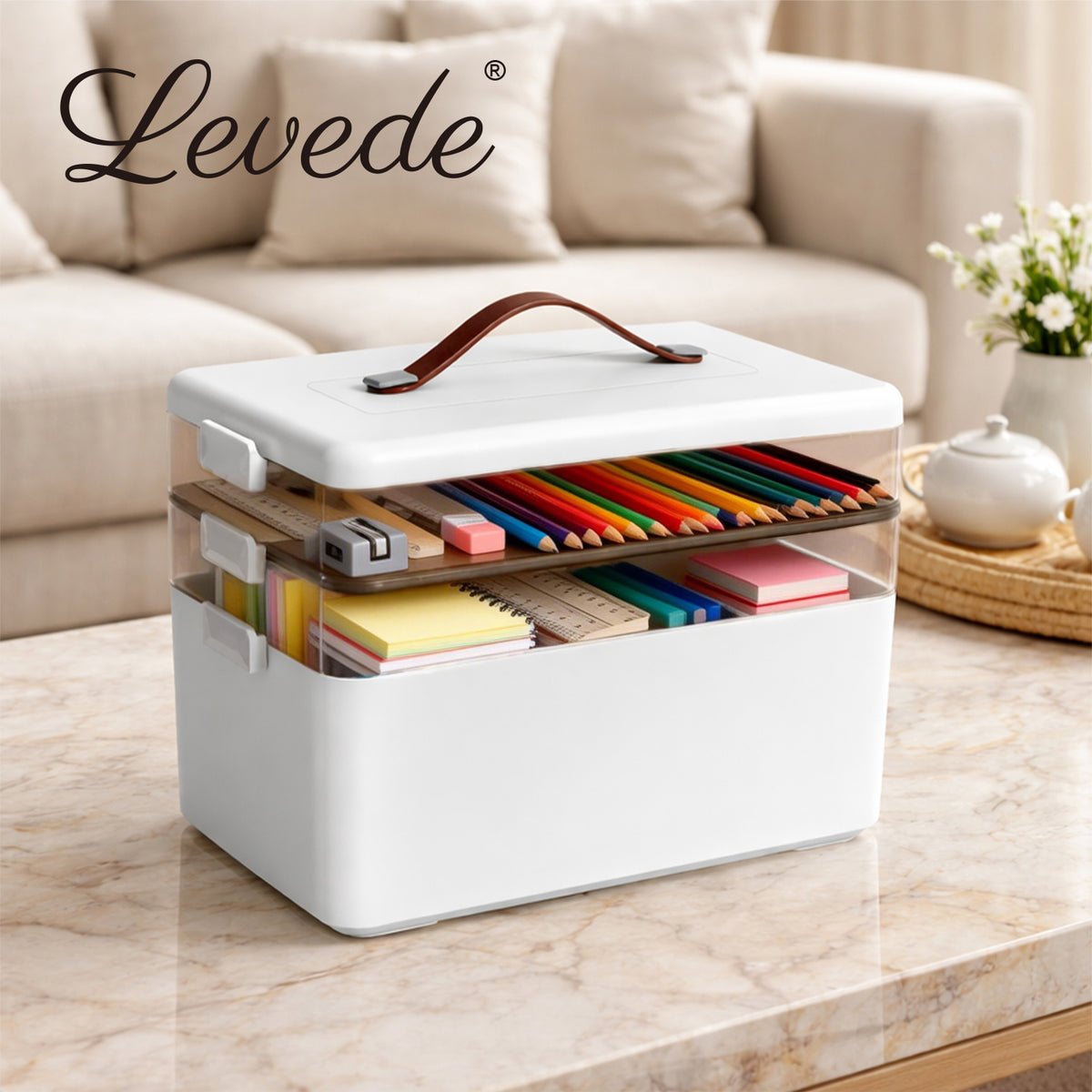 Levede Medical Storage Box Three Layer Medicine Case-2065254634662006791