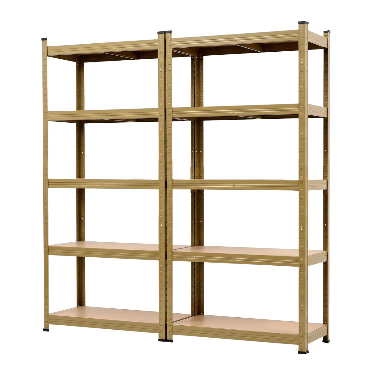 Giantz 2-Rack Garage Shelving 1.6X0.8m MDF Warehouse Storage Rack Yellow