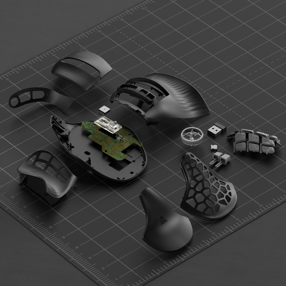 SOLAKAKA E9 Pro Vertical MMO Mouse Tri-Mode 36000 DPI 8000Hz Black