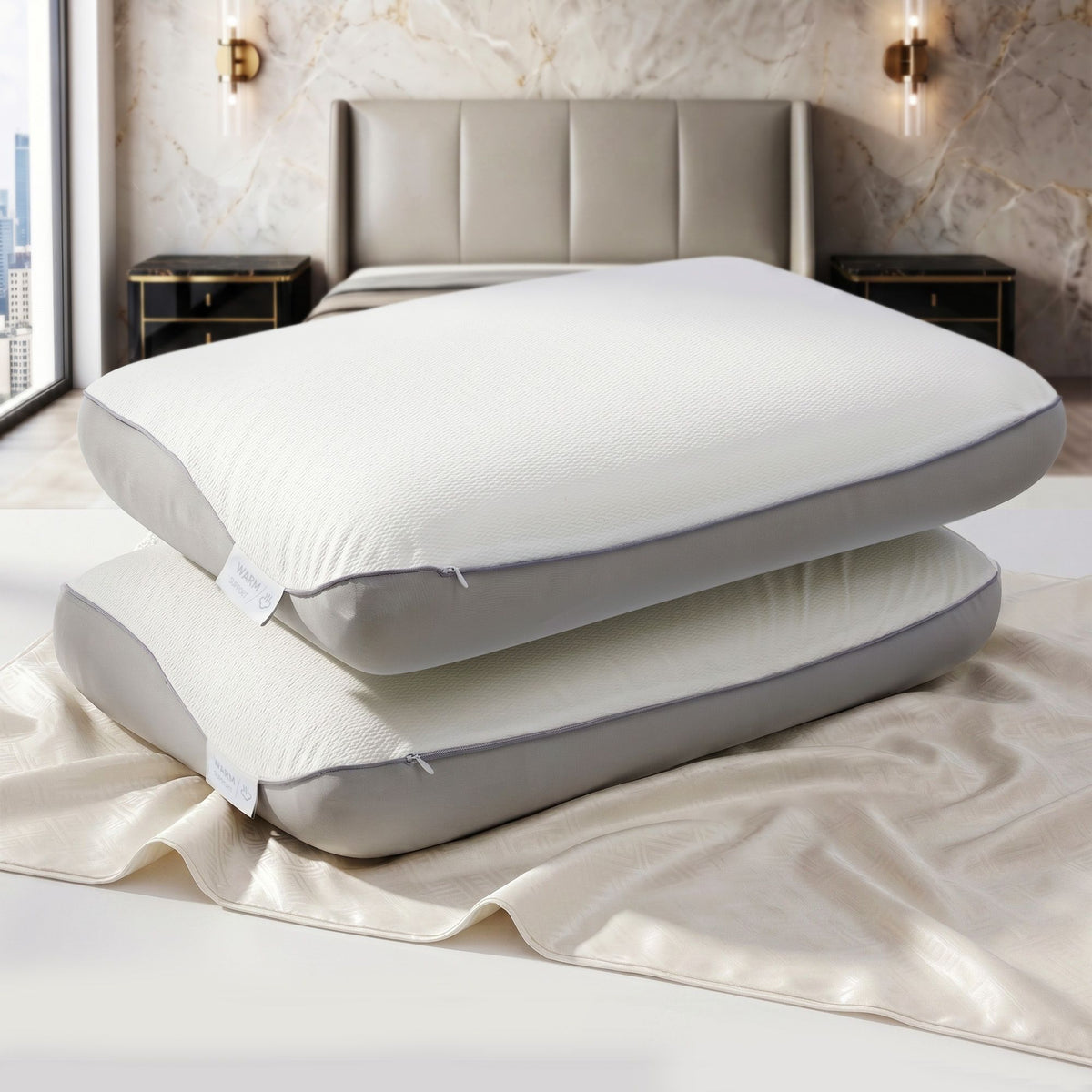 ROOMSENSE Reversible Dual-Sided Memory Foam Pillow