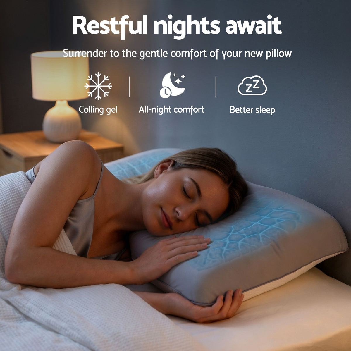 ROOMSENSE Reversible Dual-Sided Memory Foam Pillow