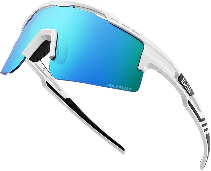 OutdoorMaster Hawk II Polarised Sunglasses White TR90 UV400 Cat.3