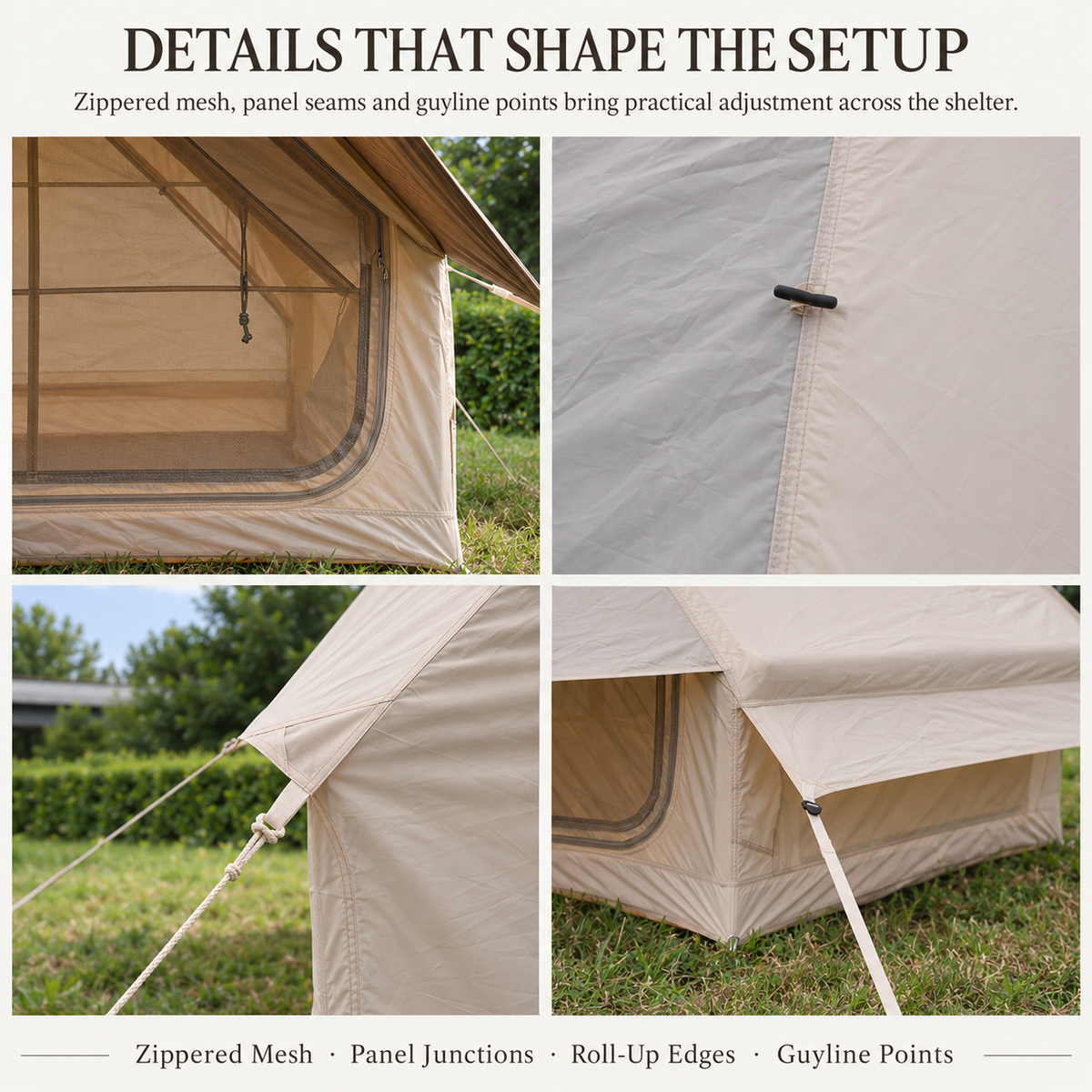 Weisshorn Inflatable A-Frame Tent Extended Side Awning Basecamp Shelter