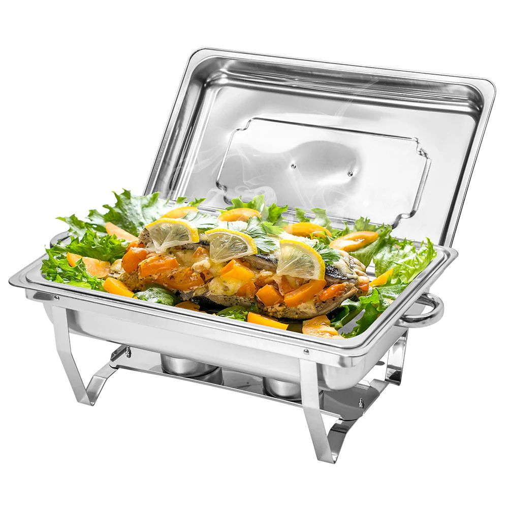 Alston 9L Chafing Dish Set Stainless Steel Buffet Warmer Silver