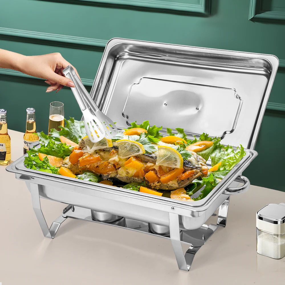 Alston 9L Chafing Dish Set Stainless Steel Buffet Warmer Silver