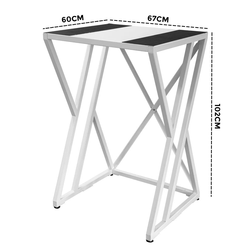 Dryer Stand for Front Load Washer Heavy Duty Steel Stacking Shelf White