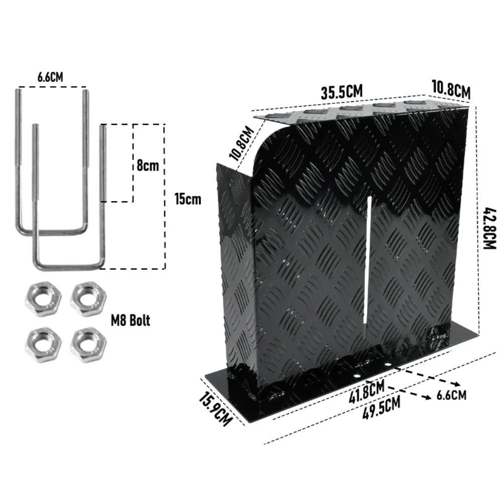 Alpen 2mm Aluminum Diesel Heater Fuel Tank Cover Left Side 10L 15L Tanks