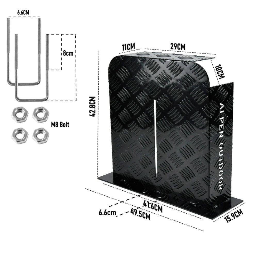 Alpen 2mm Aluminum Diesel Heater Fuel Tank Cover Guard for 10L 15L Tanks