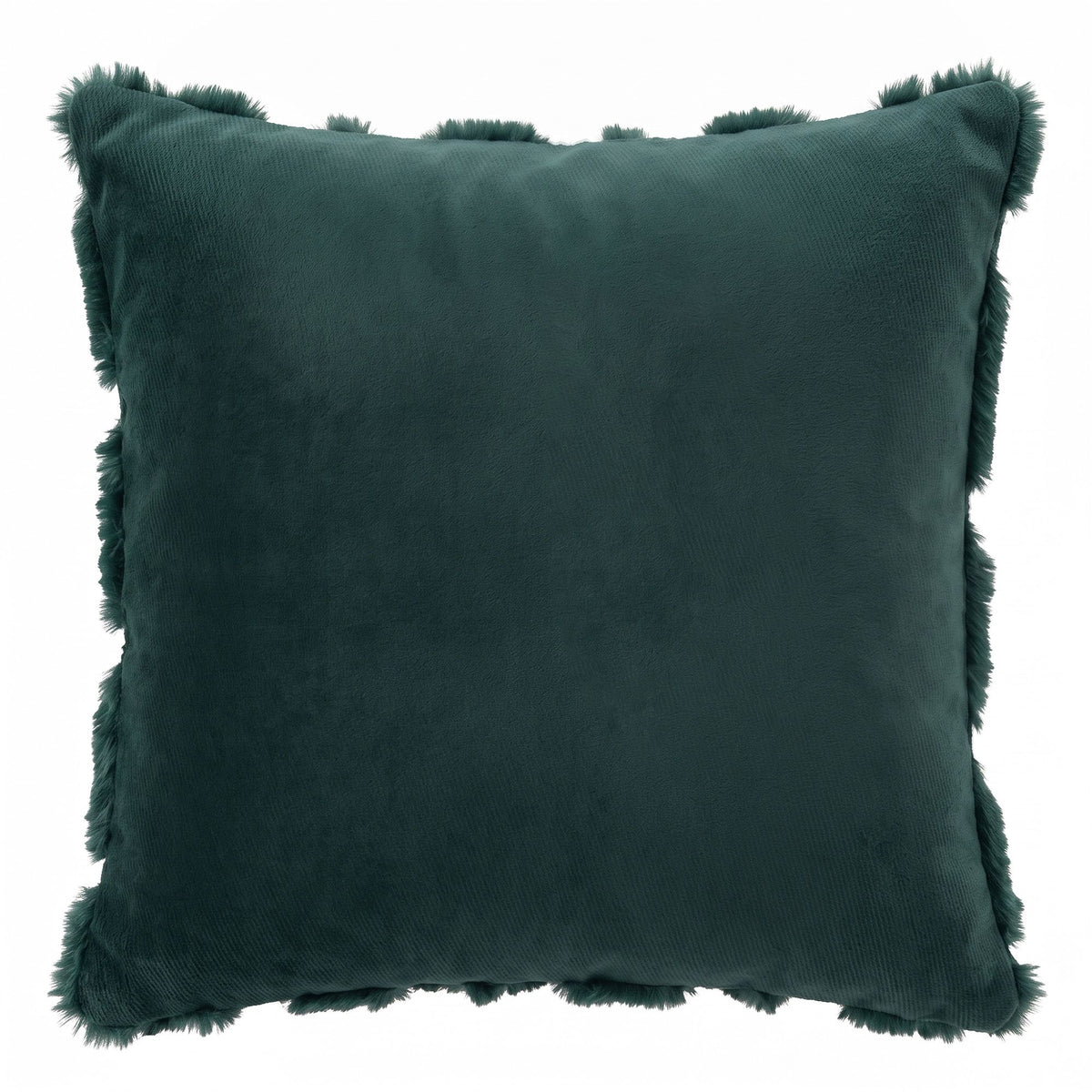 Jingle Jollys Christmas Tree Pillow Covers 2 Pack Faux Fur 45x45cm Green