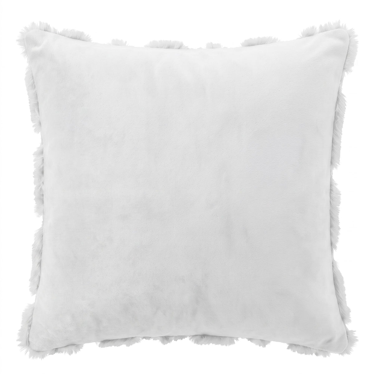 Jingle Jollys Christmas Tree Pillow Covers 2 Pack Faux Fur 45x45cm White