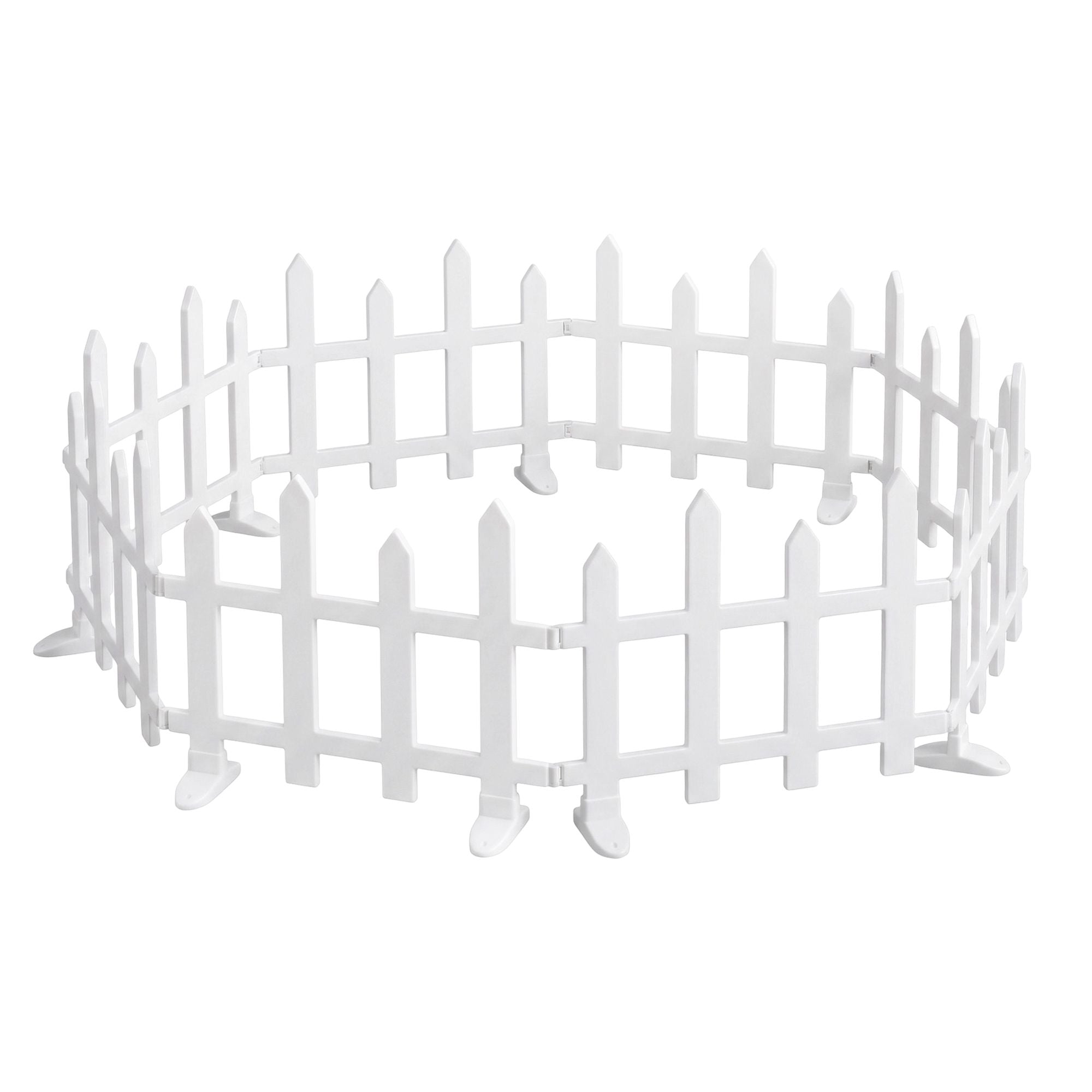 Jingle Jollys 3m Solar Christmas Fence Lights Outdoor Garden Path Warm White 8pc