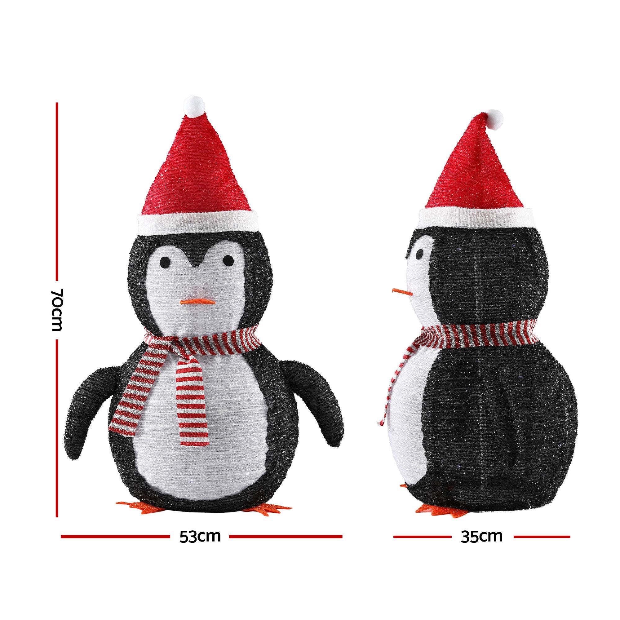 Jingle Jollys Christmas Penguin Light LED Decoration Pop Up Display 70cm