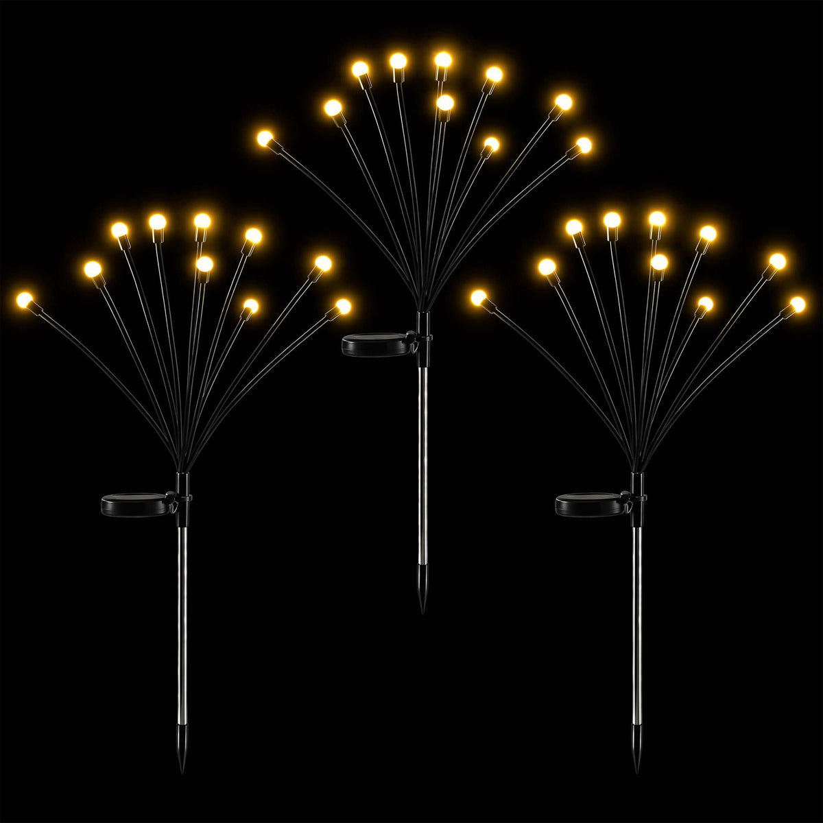 Jingle Jollys Christmas Lights Solar Firefly Lights Garden Decoration Path