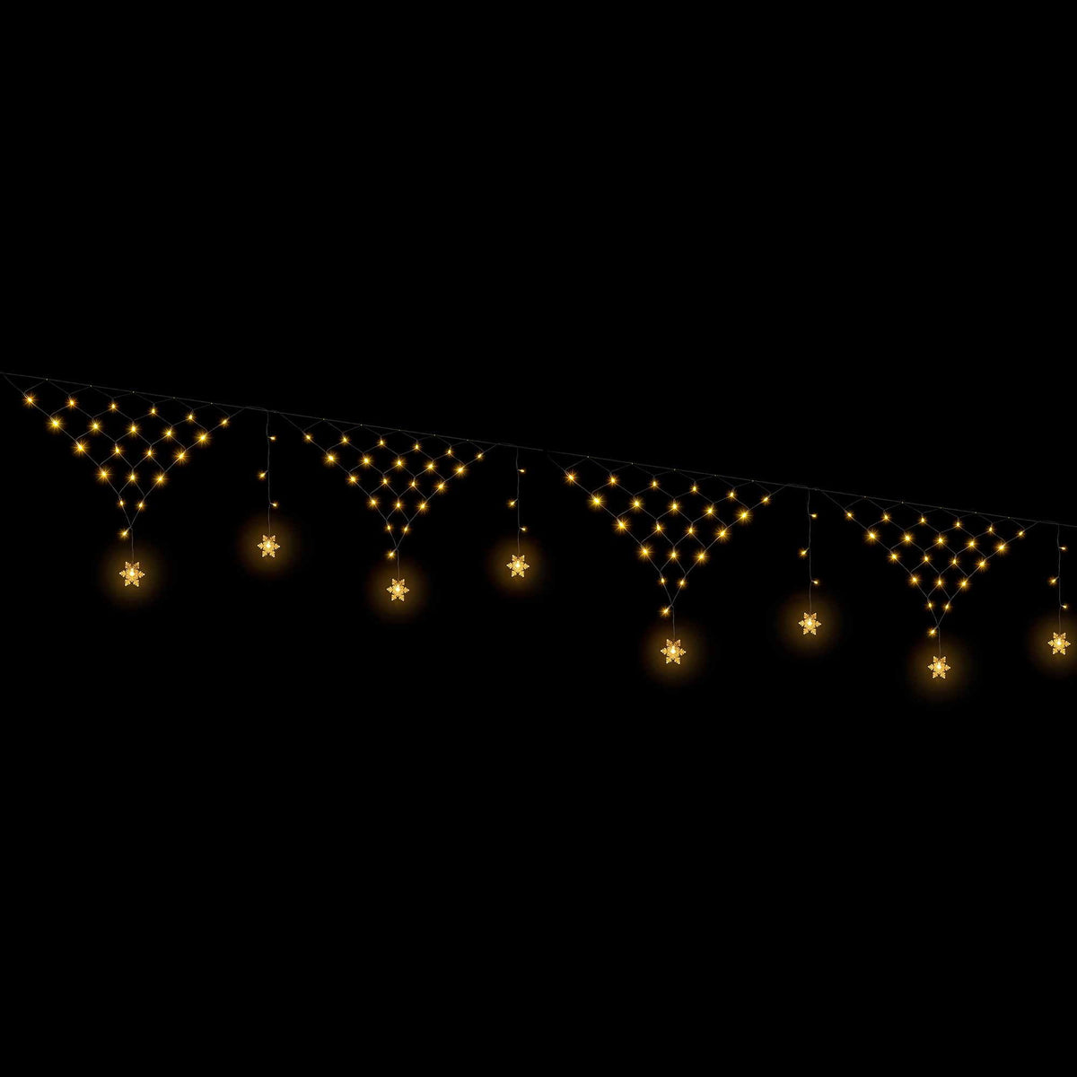 Jingle Jollys Christmas Lights Solar Fairy Warm White Decorations 4m