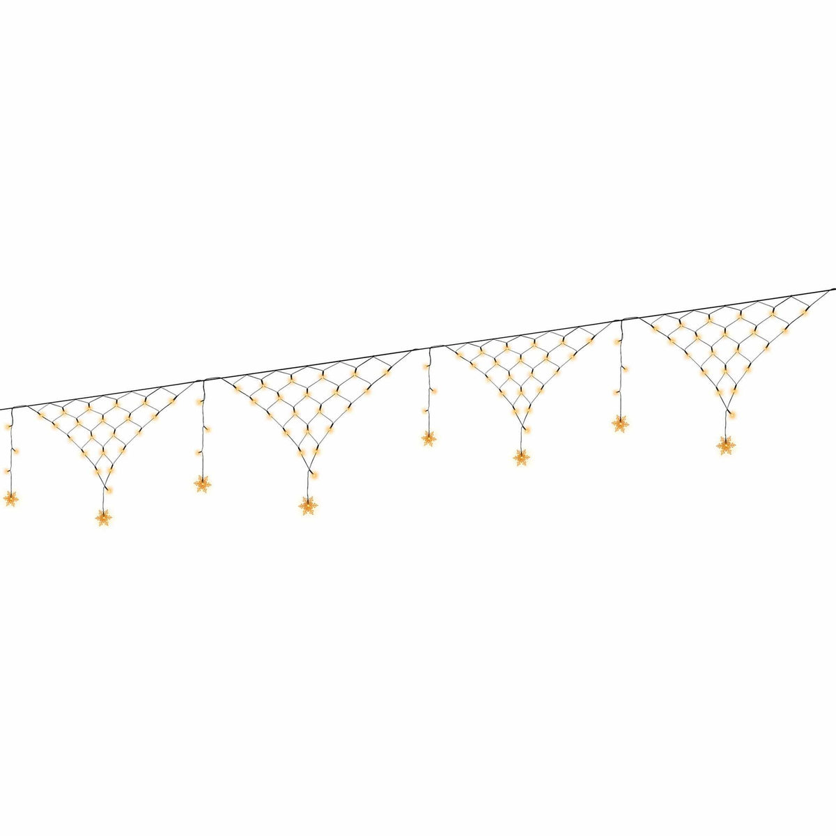 Jingle Jollys Christmas Lights Solar Fairy Warm White Decorations 4m