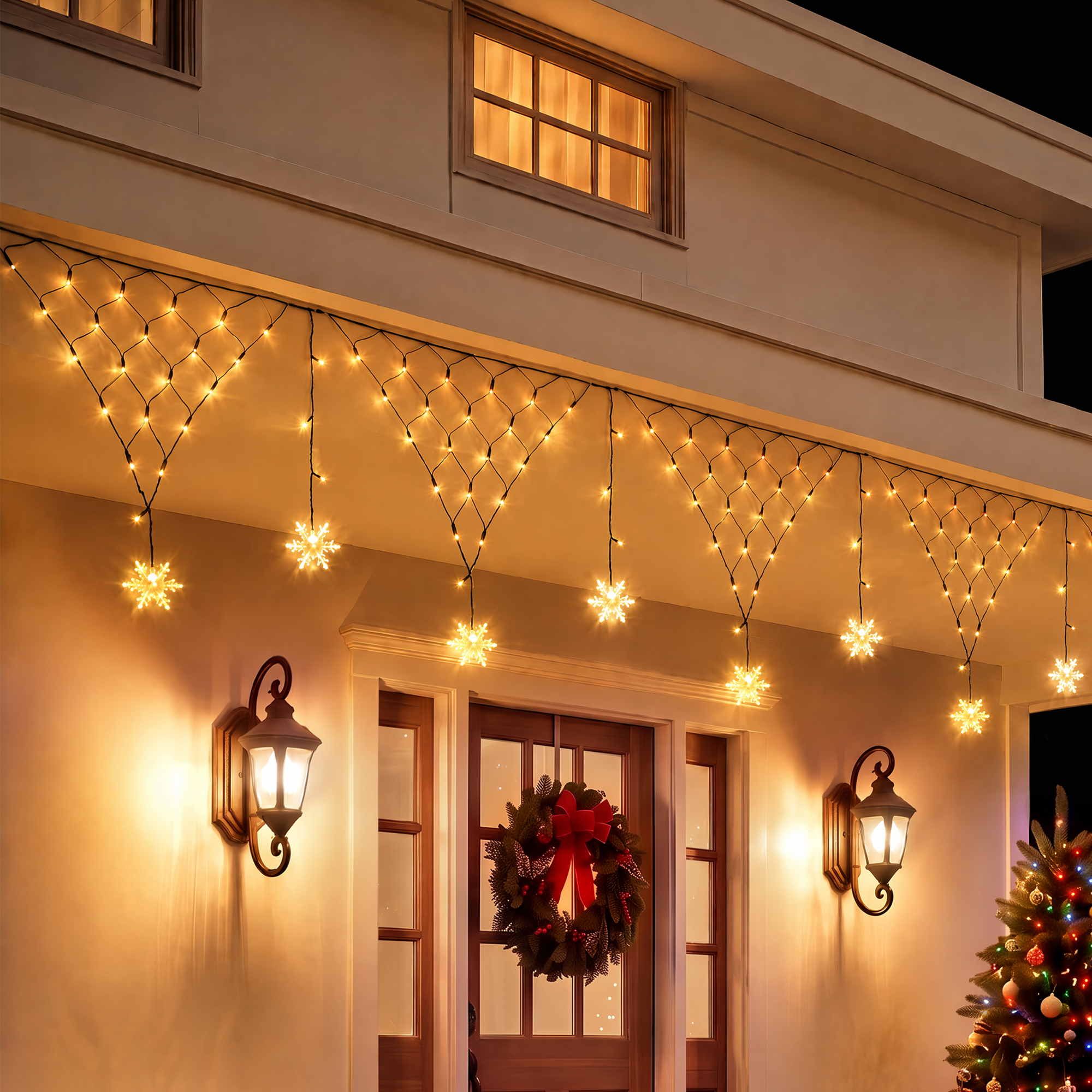 Jingle Jollys Christmas Lights Solar Fairy Warm White Decorations 4m