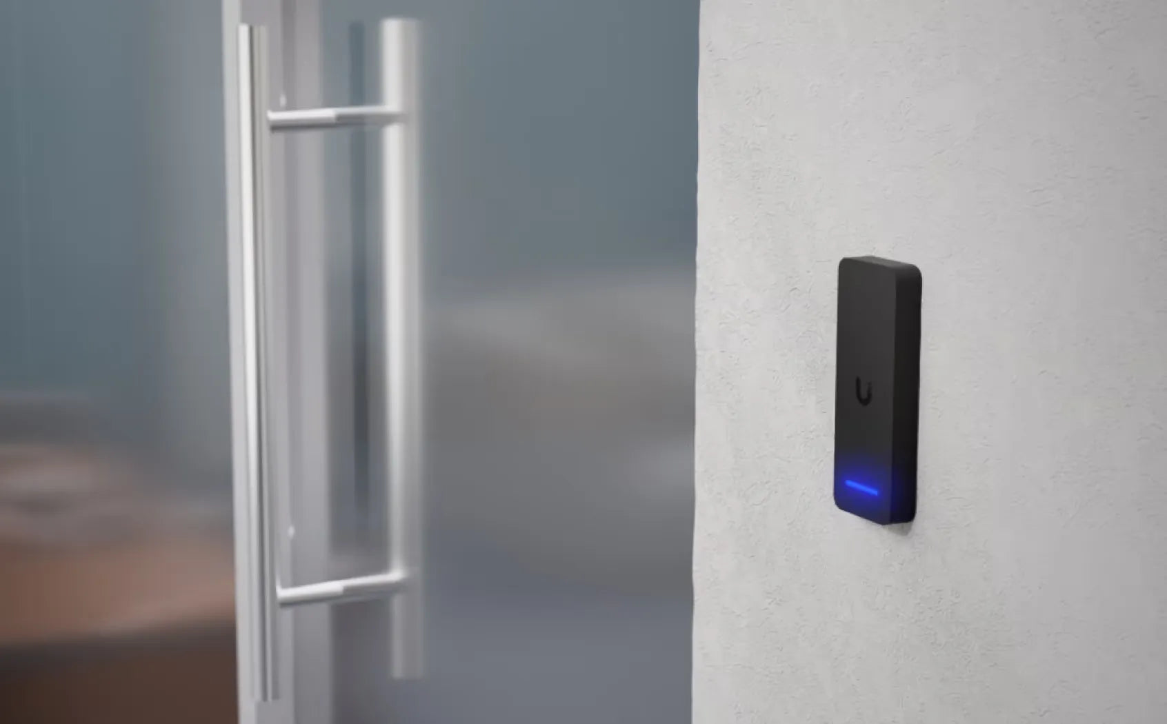 Ubiquiti Retrofit Reader Black OSDP NFC Card Touch Pass Support UniFi Identity Mobile Access IP55 Rain Resistant