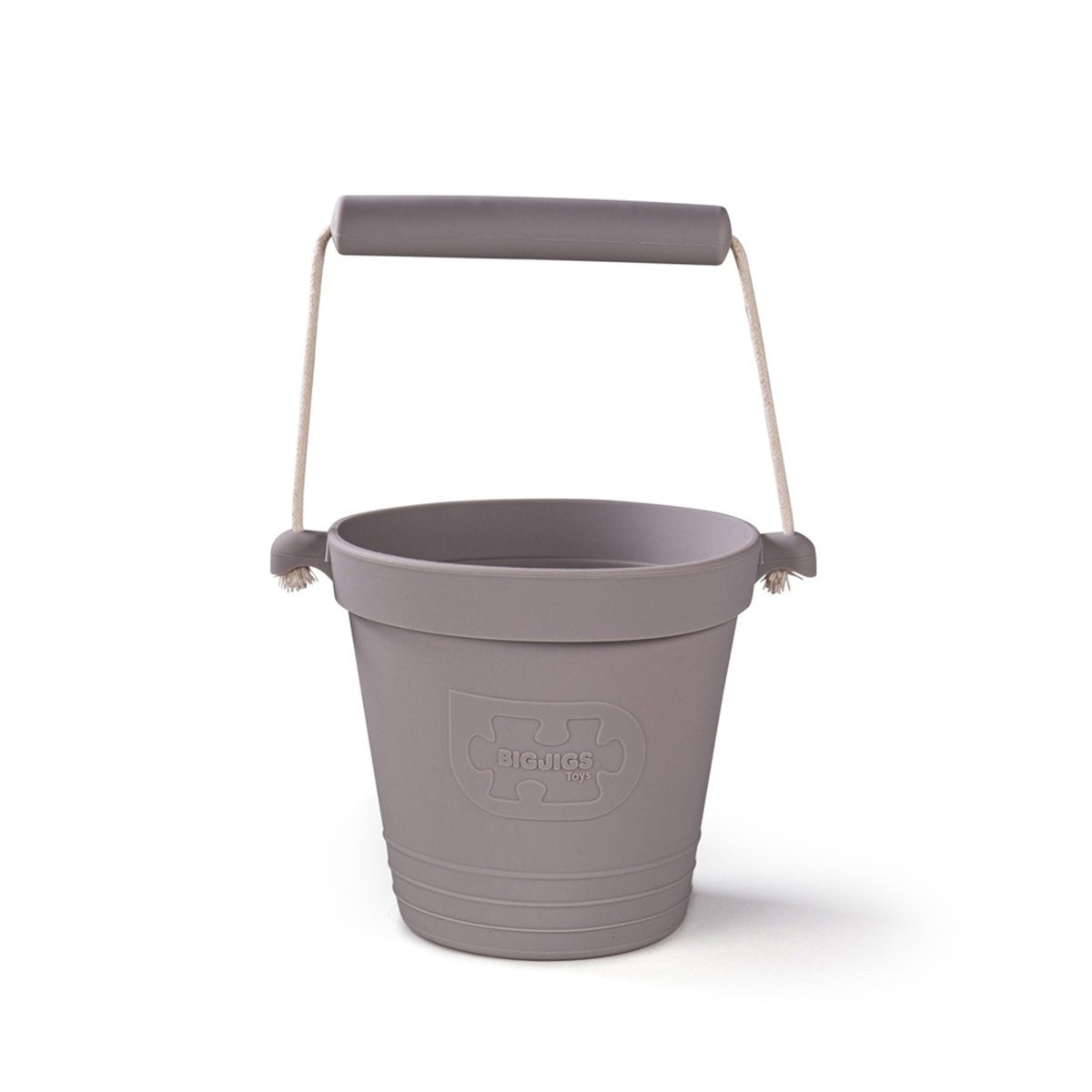 Bigjigs Toys Activity Bucket Sensory Play Toy for Toddlers and Preschoolers stone Grey