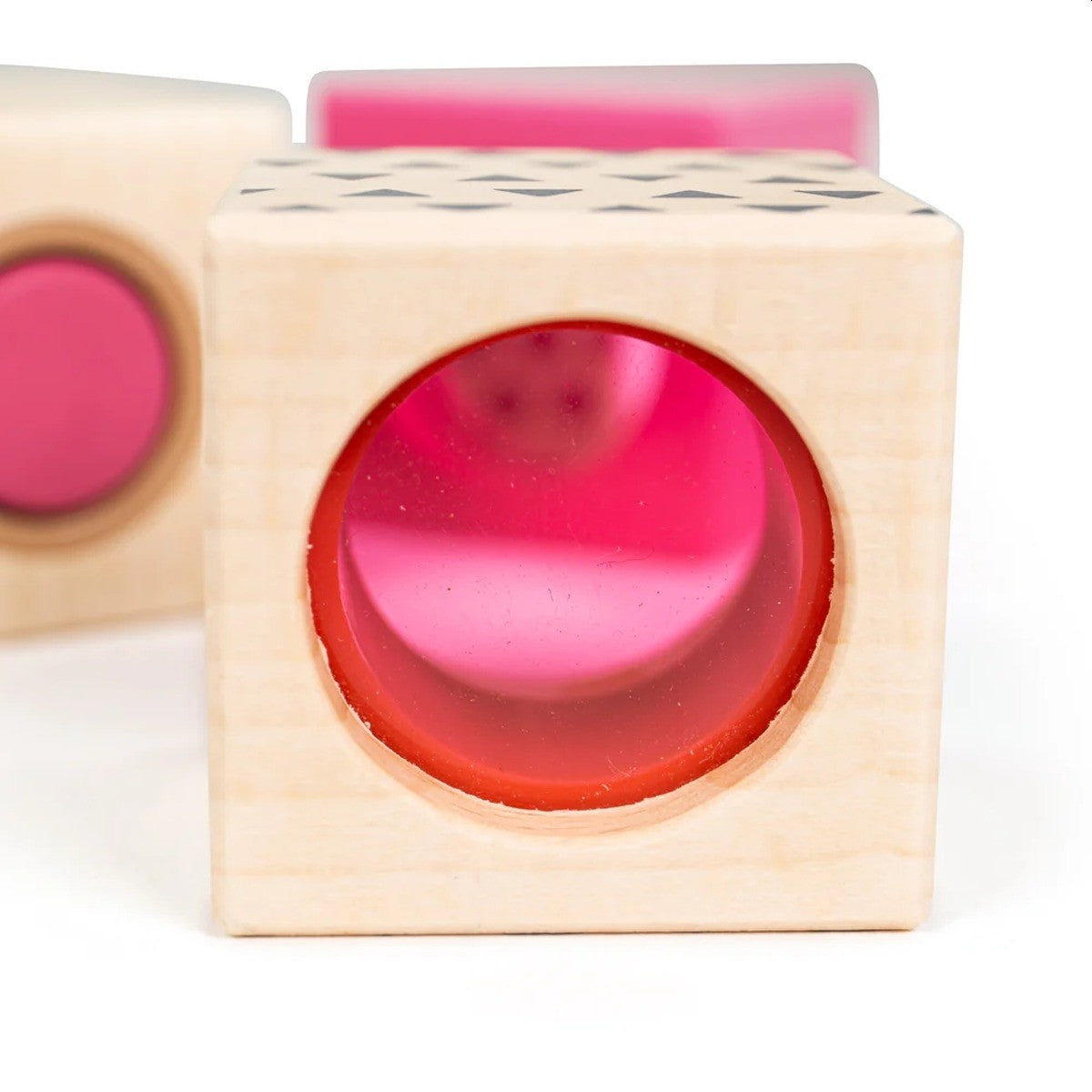 Bigjigs Toys FSC Sensory Blocks Wooden Baby Stacking Toy