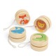 Wooden Wildlife Animal Yo-Yo Toy Set for Kids with FSC Certified Wood - Display Pack of 12