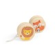 Wooden Wildlife Animal Yo-Yo Toy Set for Kids with FSC Certified Wood - Display Pack of 12