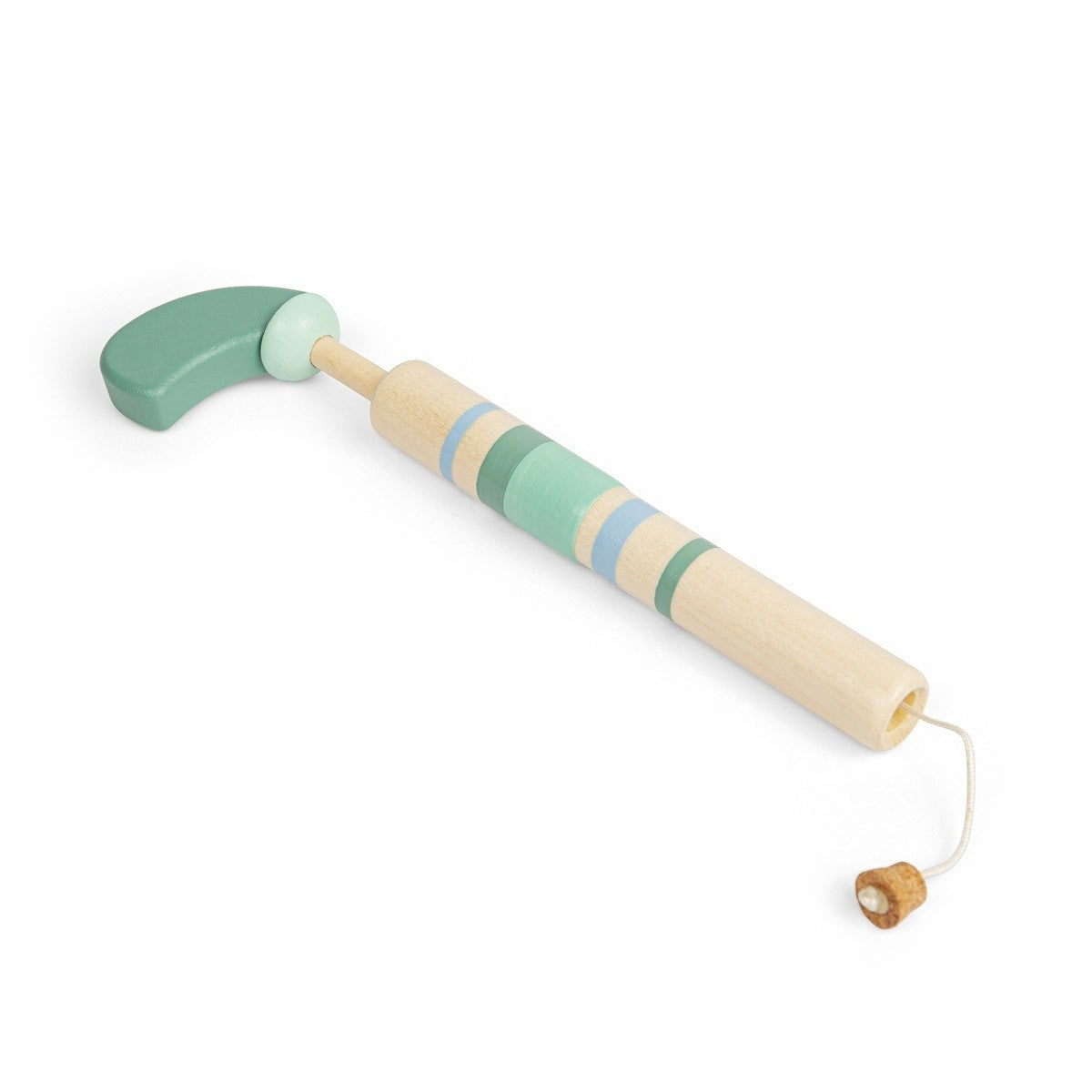Wooden Pop Gun Toy for Kids with Cork Launch Action - Assorted Colours Display Pack of 9