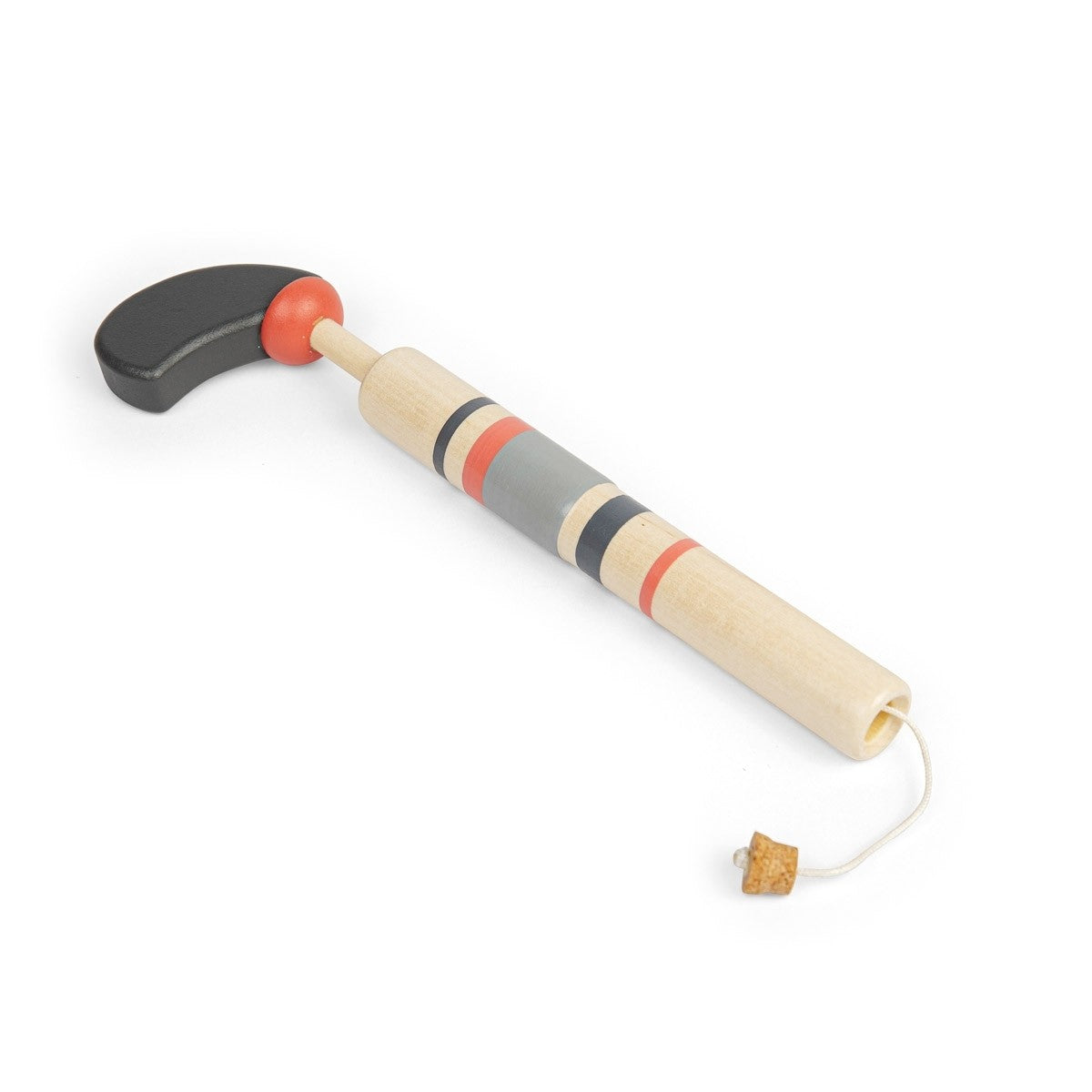Wooden Pop Gun Toy for Kids with Cork Launch Action - Assorted Colours Display Pack of 9