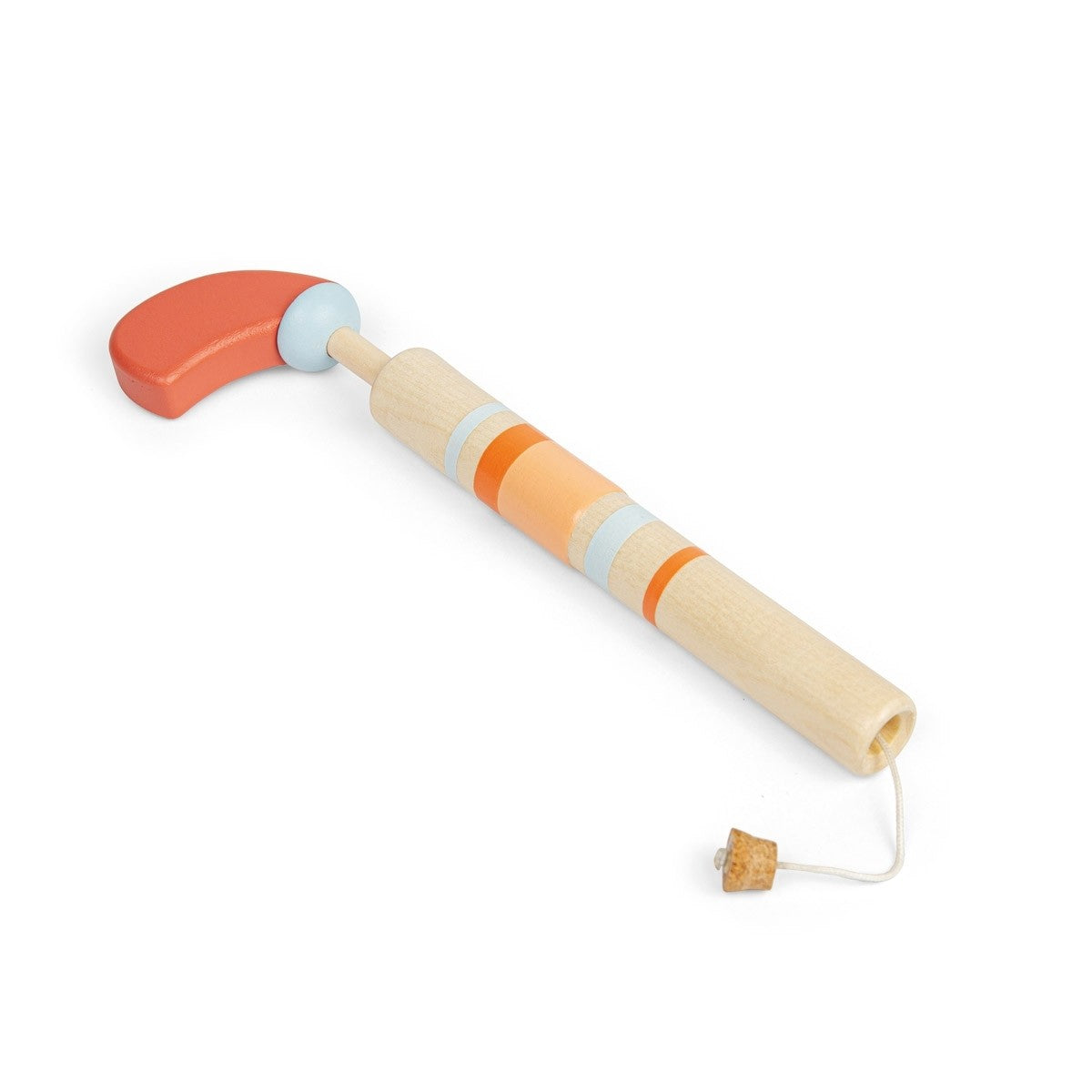 Wooden Pop Gun Toy for Kids with Cork Launch Action - Assorted Colours Display Pack of 9