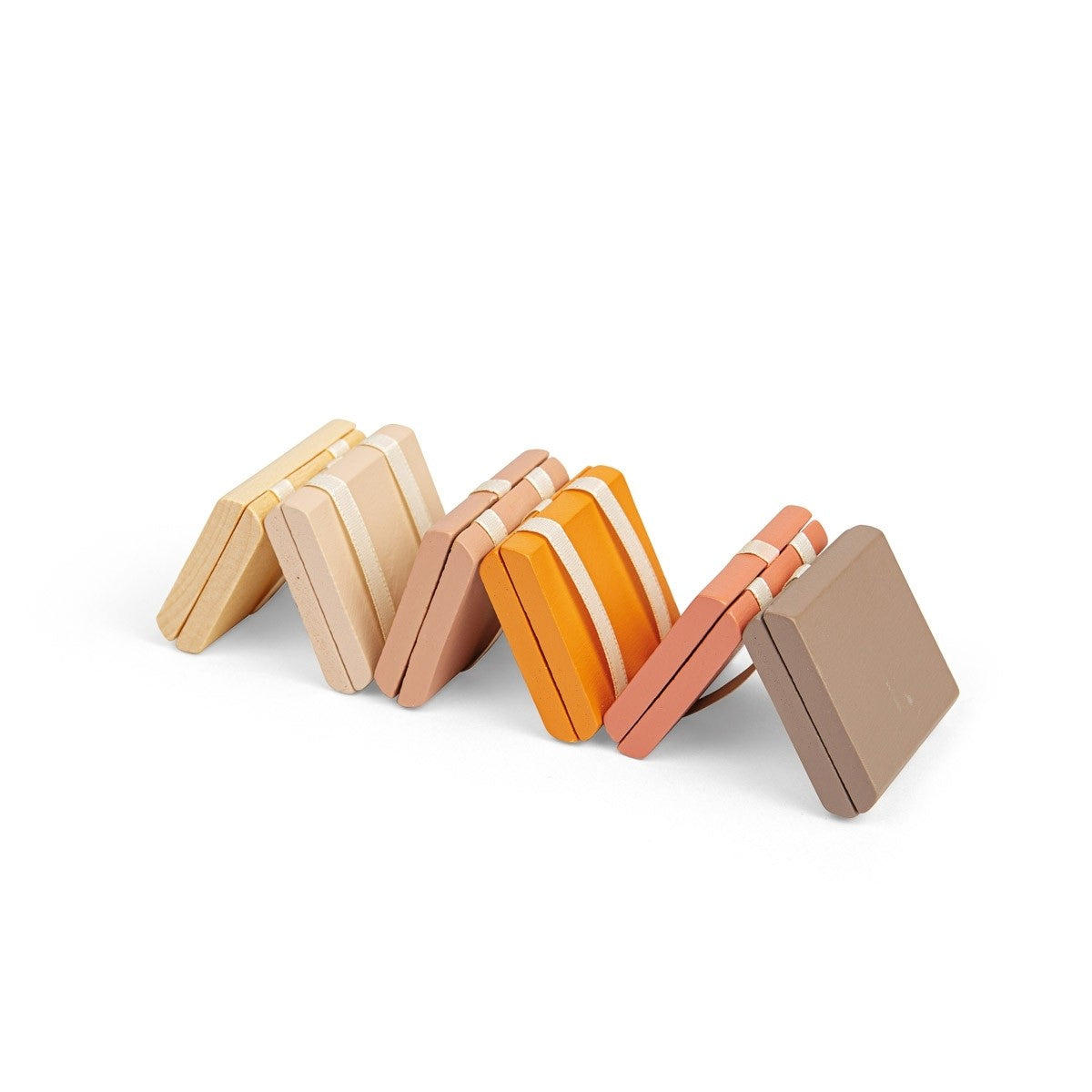Kid's Wooden Jacob's Ladder with Cascading Blocks - Assorted Colours Pack of 9