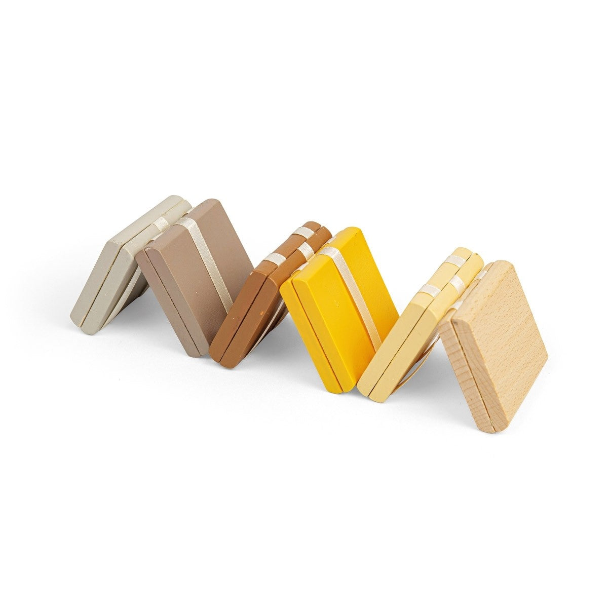 Kid's Wooden Jacob's Ladder with Cascading Blocks - Assorted Colours Pack of 9