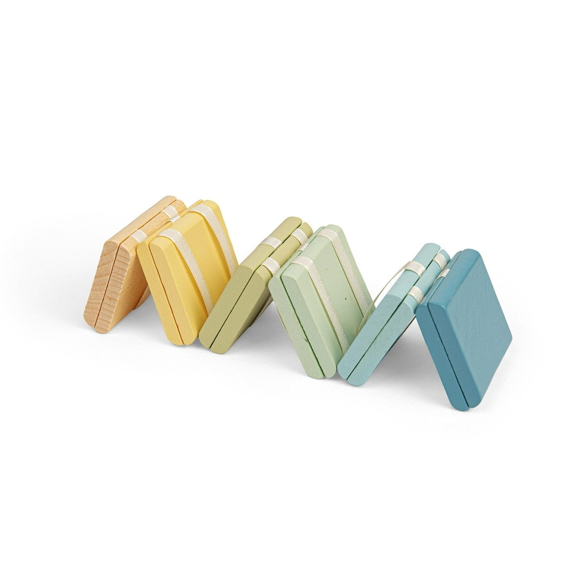 Kid's Wooden Jacob's Ladder with Cascading Blocks - Assorted Colours Pack of 9