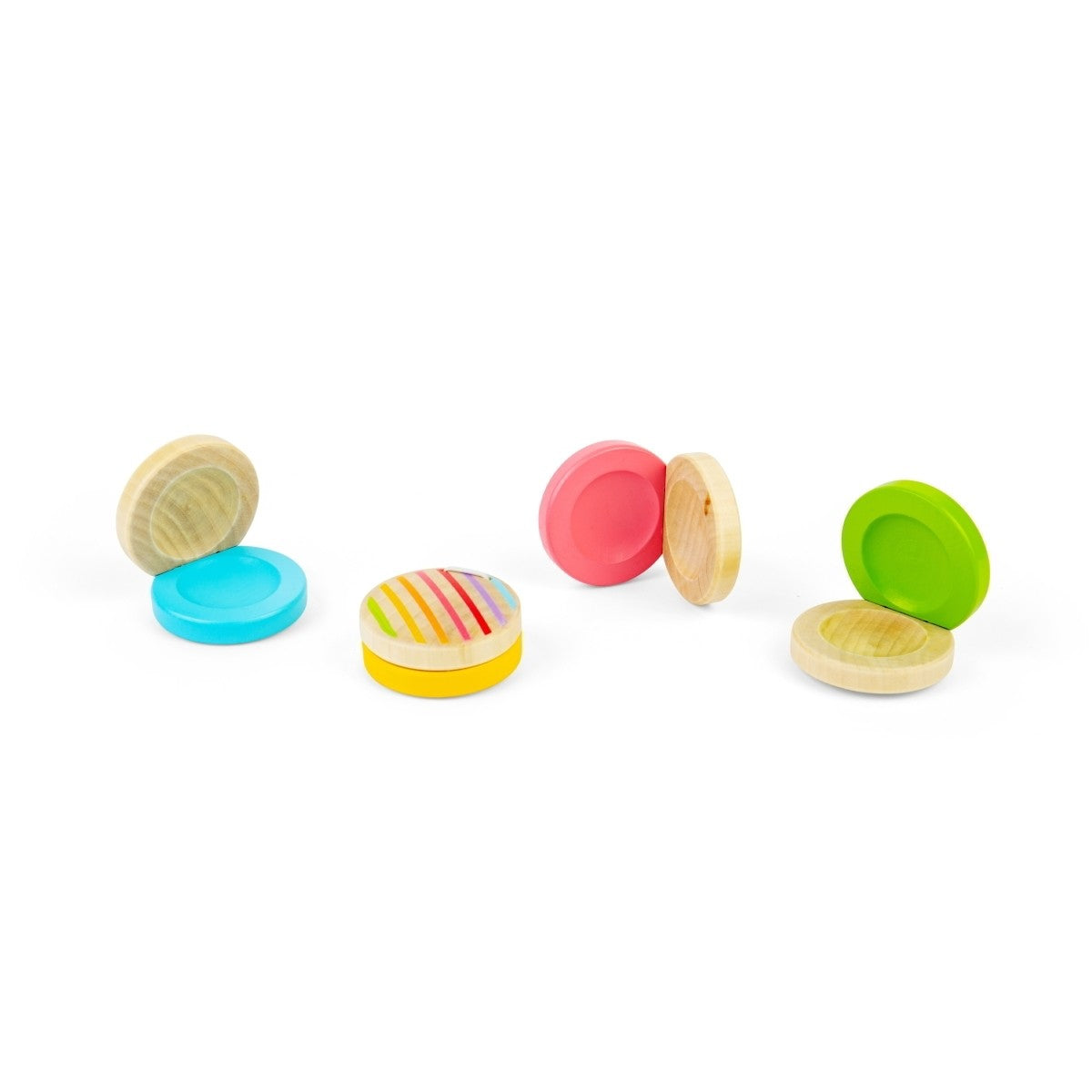 Wooden Castanets Musical Toy for Toddlers - Pocket Money Display Set of 24