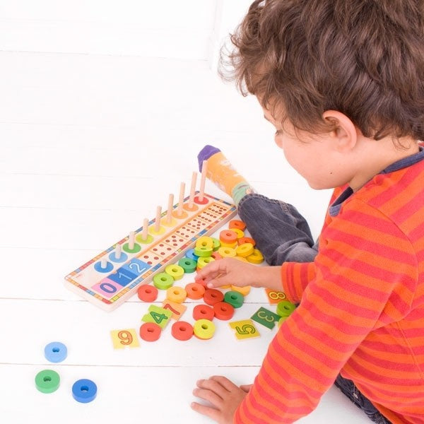 Bigjigs Toys Learn to Count Wooden Counting Toy for Kids