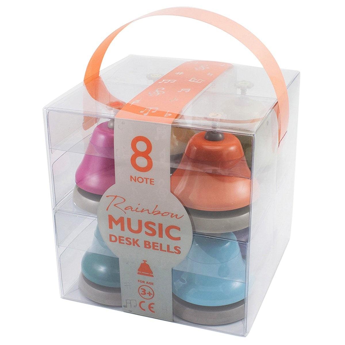 Colourful Desk Bell Musical Set for Kids - 8 Note C Major Music Bells