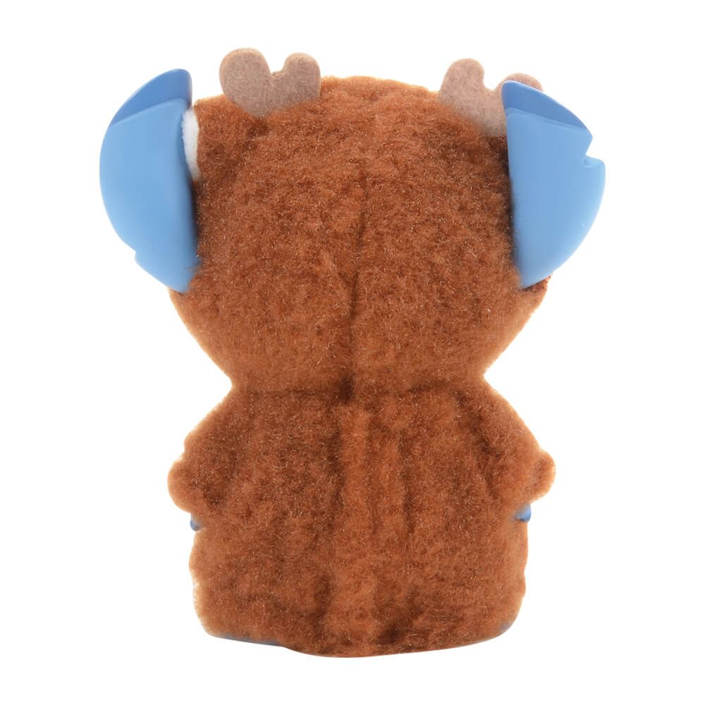 Disney Stitch Figurine Reindeer Outfit Christmas Collectable 12cm Antlers Brown
