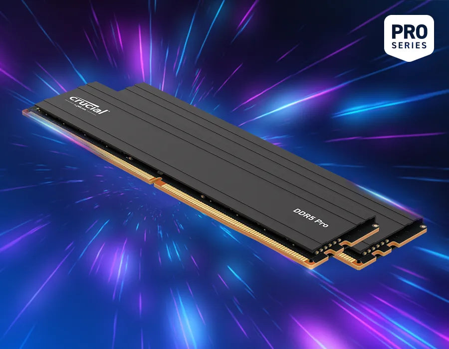 Crucial Pro 32GB (2x16GB) DDR5-5600 UDIMM Desktop Memory Kit