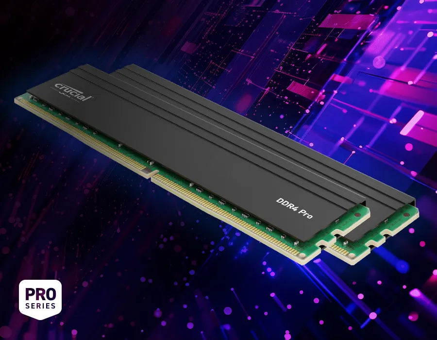 Crucial Pro 32GB (2x16GB) DDR4-3200 UDIMM Desktop Memory Kit