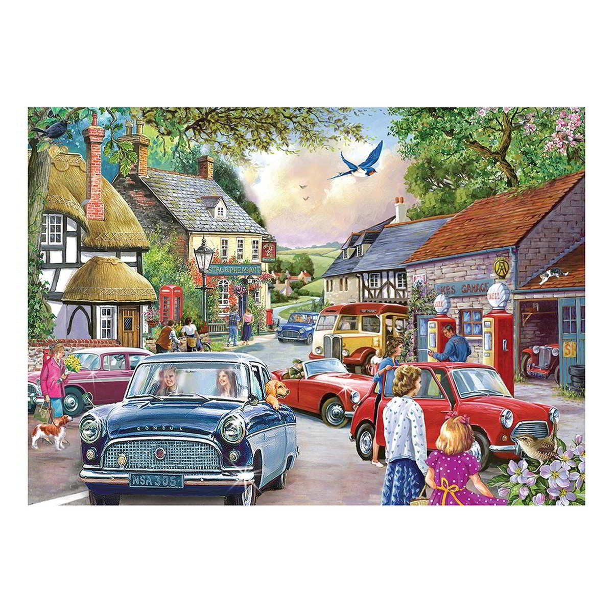 House of Puzzles Five Bob a Gallon 1000 Piece Country Petrol Station Puzzle
