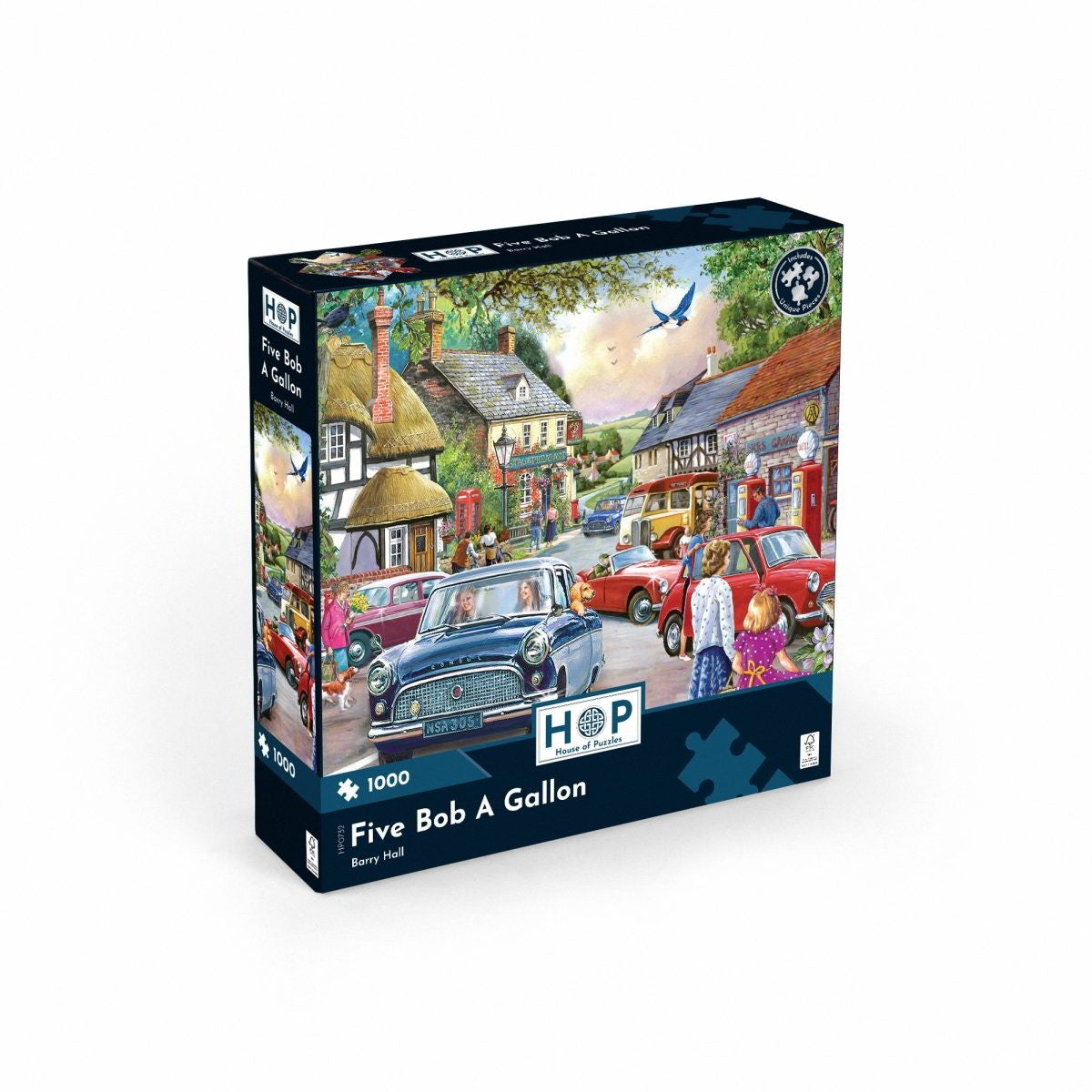 House of Puzzles Five Bob a Gallon 1000 Piece Country Petrol Station Puzzle