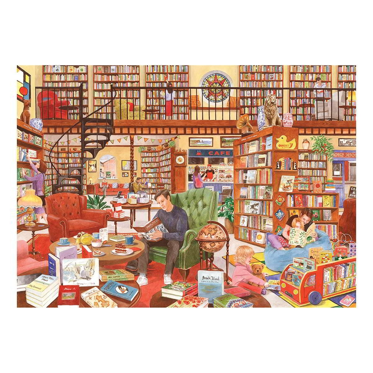 House of Puzzles Bookshop Cafe Family Puzzle - 500 Pieces