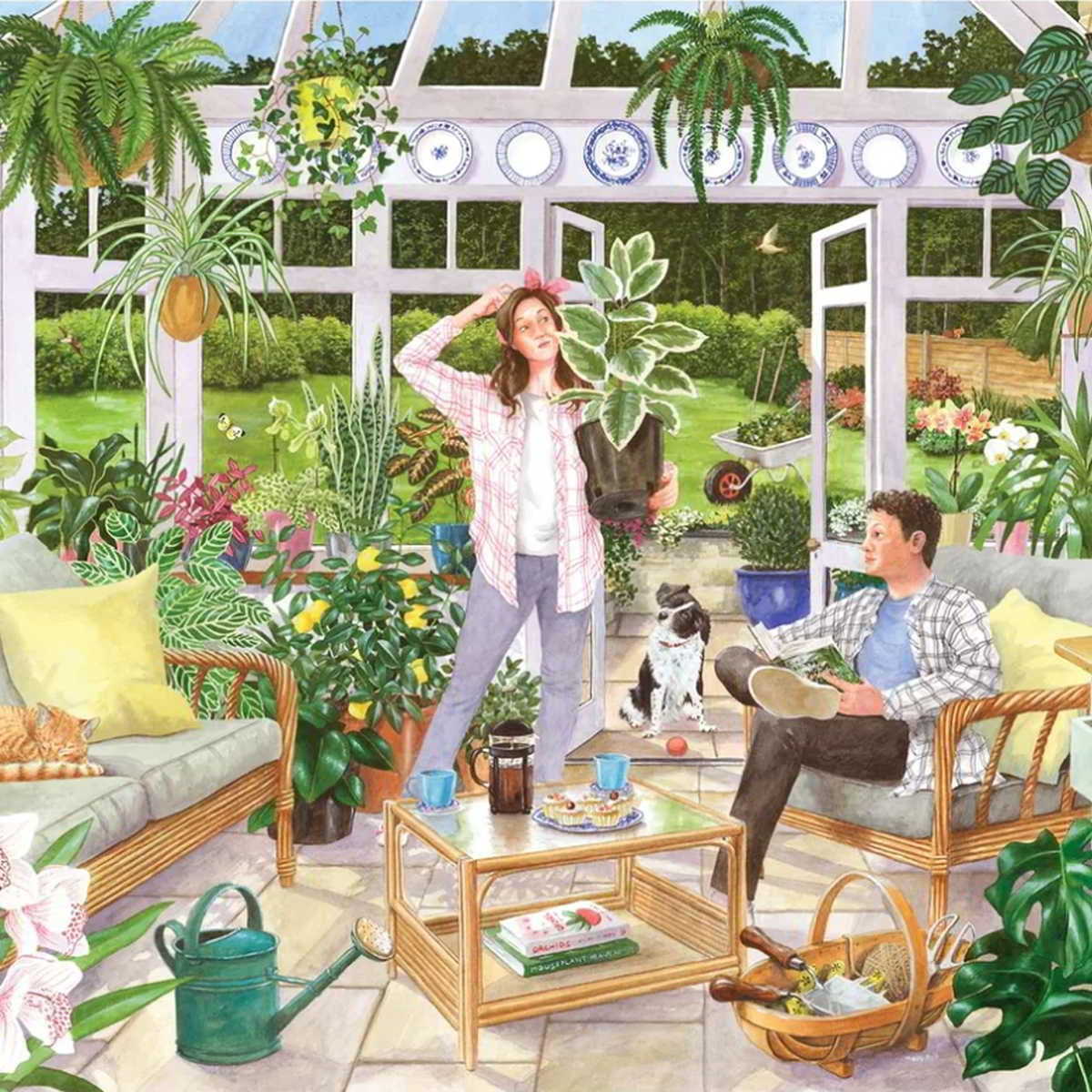 House Plant Heaven Big 500 Piece Jigsaw Puzzle