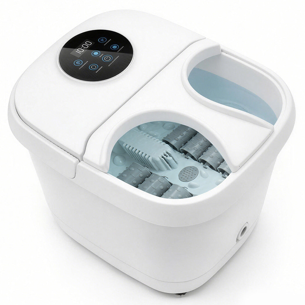Spector Electric Foot Spa Massager Heated Bubble Foot Bath Pedicure Roller Spa-2072893577536606208