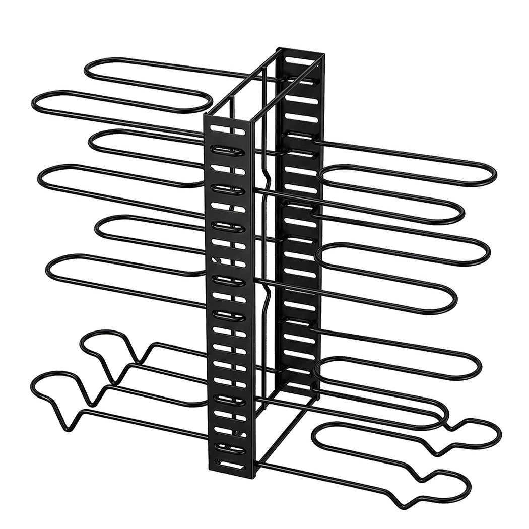 Toque Pot Rack Organizer 8 Tier Adjustable Pan Holder Kitchen Storage Shelves-2050059014796087296